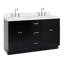 Ensemble de meuble-lavabo double 61 po Abell-330893939