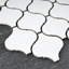 Porcetile 11.03 in. x 9.69 in. Arabesque Matte Porcelain Mosaic Wall and Floor Tile-36931439