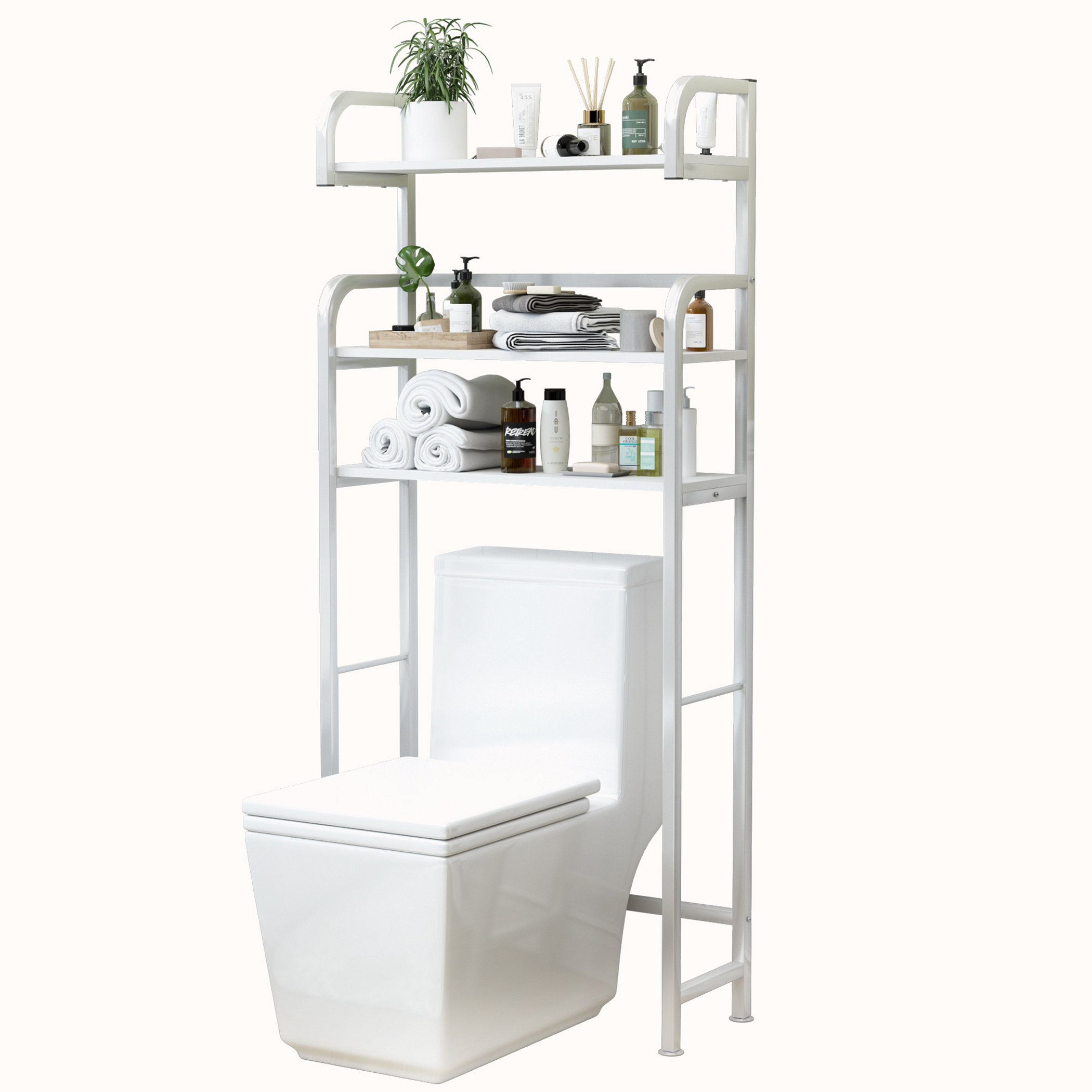 Ebern Designs Over The Toilet Storage Shelf, Bathroom Shelves Over ...