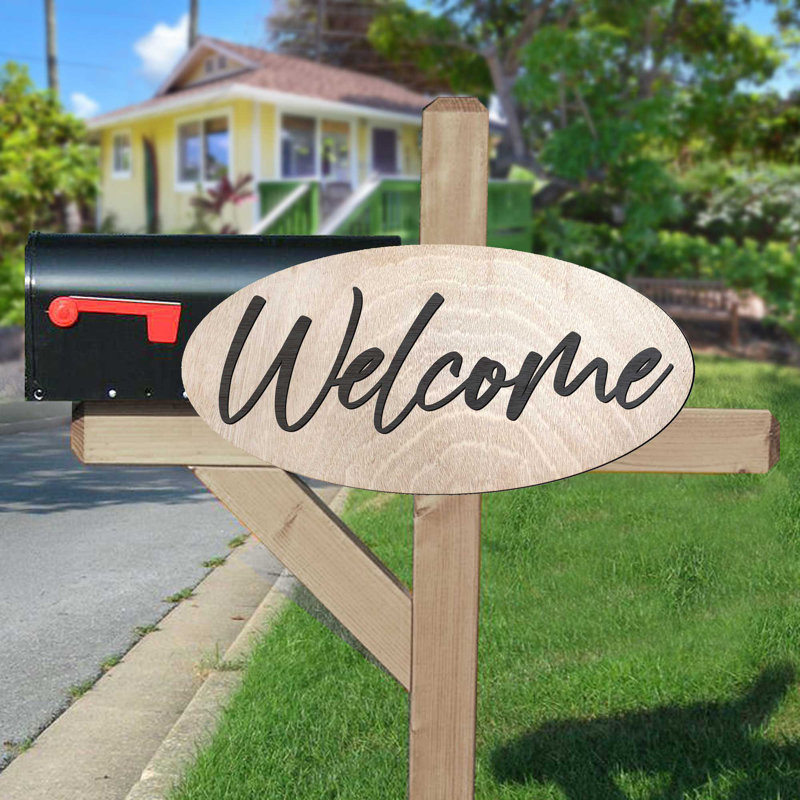 Écriteau de bienvenue