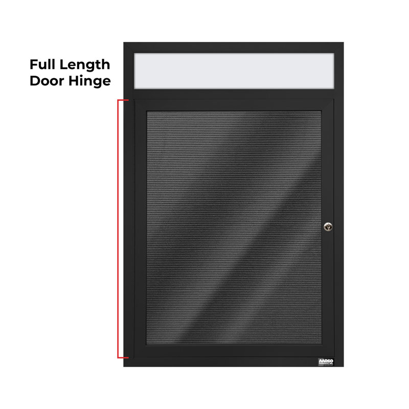 Carte à fixation murale délimitée directory cabinet, Noir thermolaqué, Un, H 36 po x l 24 po