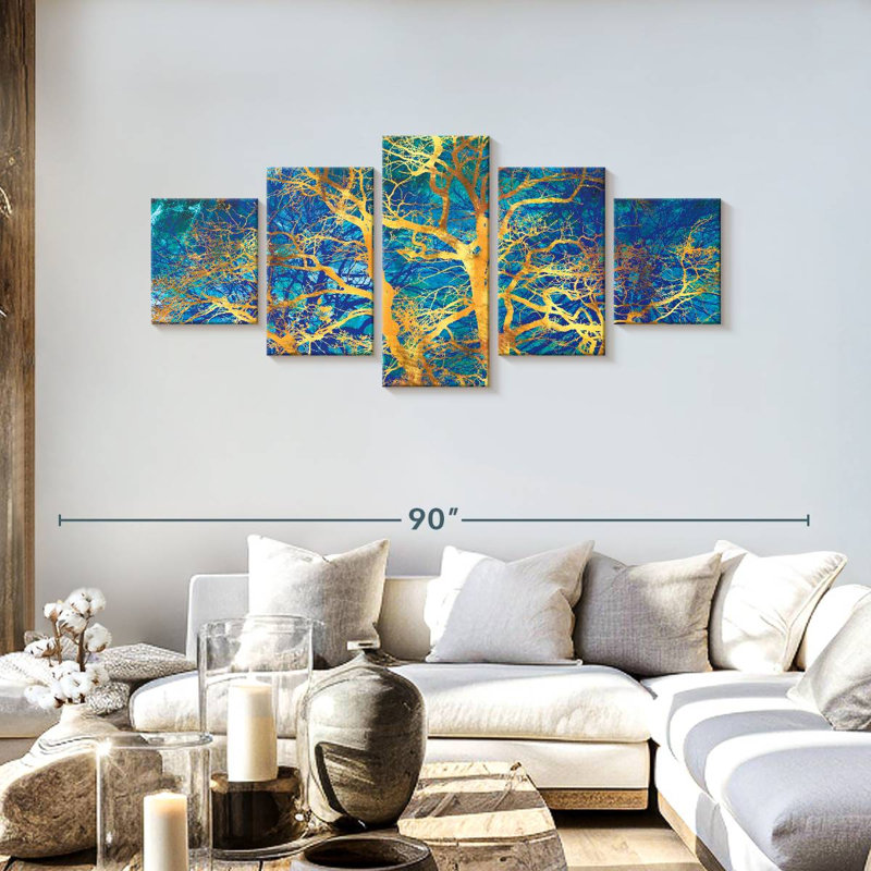 Golden Tree Botanical, 30" H x 68" W