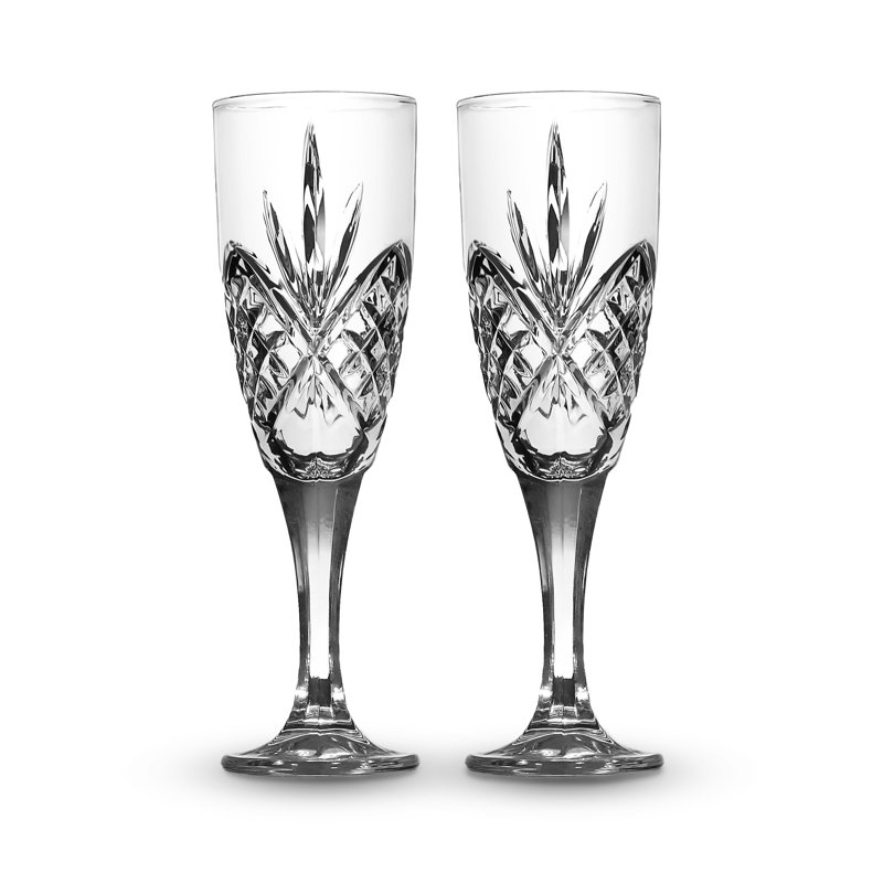 Dublin Crystal Flute Glass 6oz