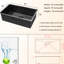 19"X10"X33" Gunmetal Black Sink, Stainless Steel, Water- Surface 33"X19"X10" Undermount 16G Stainless, Oil- Coating