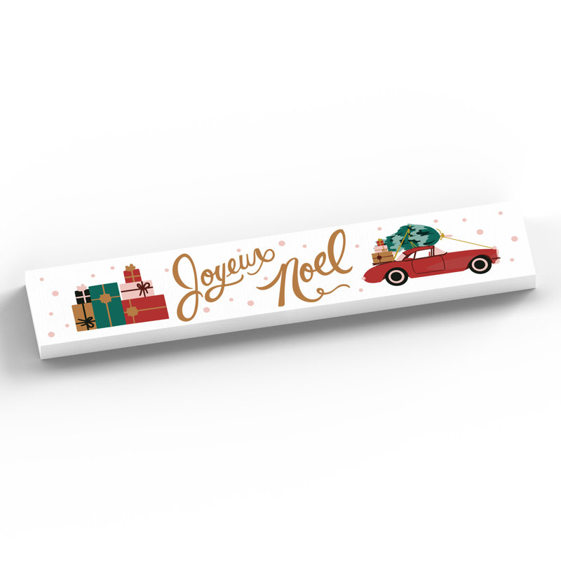 Luray Joyeux Noel Festive Transport Christmas Memento Letter Block