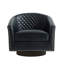 75.2Cm Wide Tufted Swivel Barrel Chair-1989487590
