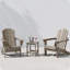 Chaise Adirondack pliante en plastique pour 2 personnes avec table Laguna-812154982