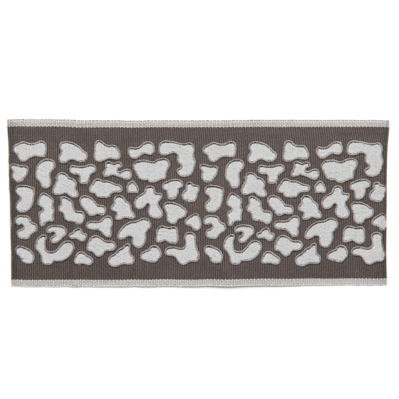 Tissu osseux guépard, Gris foncé / Blanc