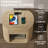 Reeded Nightstand With 1 Drawer, Open Shelf Storage Built-in Outlets USB Type-C Charging Station Set of 2-720913634-711120264
