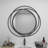 Metal Round Wall Mirror with Overlapping Circles-1134296542