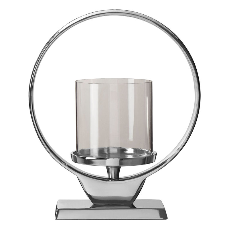 Tabletop Hurricane, 37cm H x 37cm W x 9cm D, Silver