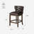 Maven Lane Hugo Stool with Faux Leather Upholstery-92565407-92565403
