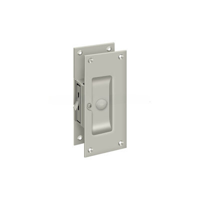 Deltana SDL60U15 Decorative Pocket Lock 6", Privacy in Brushed Nickel
