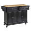 Idlewild Solid Wood Top Kitchen Cart-778771934