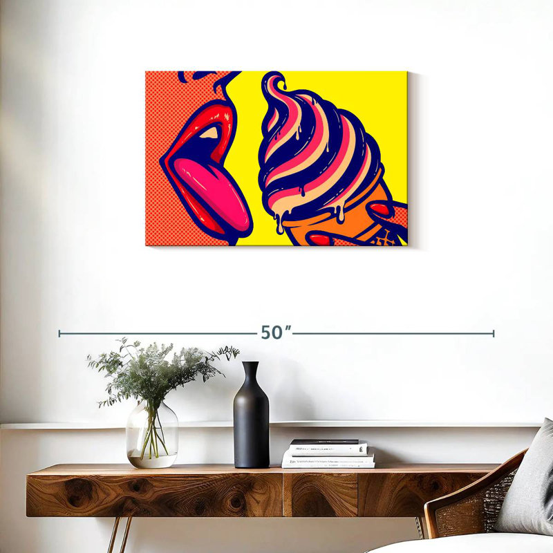 Yarlin Comic Ice Cream, 20" H x 30" W