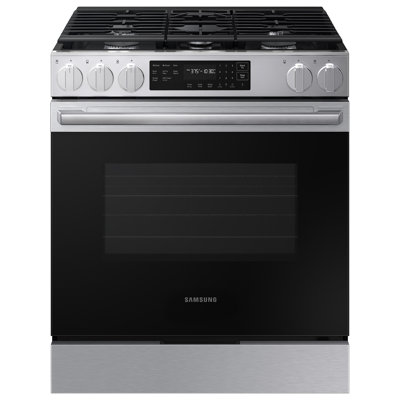 Bespoke 6.0 cu. ft. Smart Slide-In Gas Range with No-Preheat Air Fry Max in Stainless Steel
