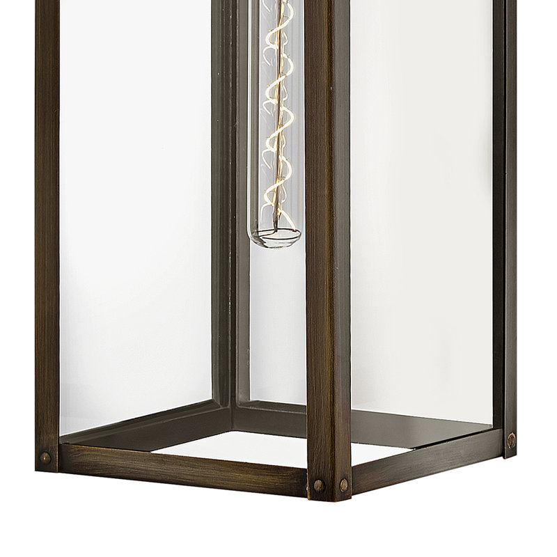 Caliana Aluminum Wall Light, Burnished Bronze, 25" H x 7" W x 10.5" D