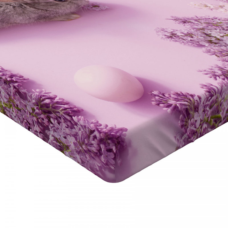 Microfiber Floral Fitted Sheet, Full Fitted Sheet