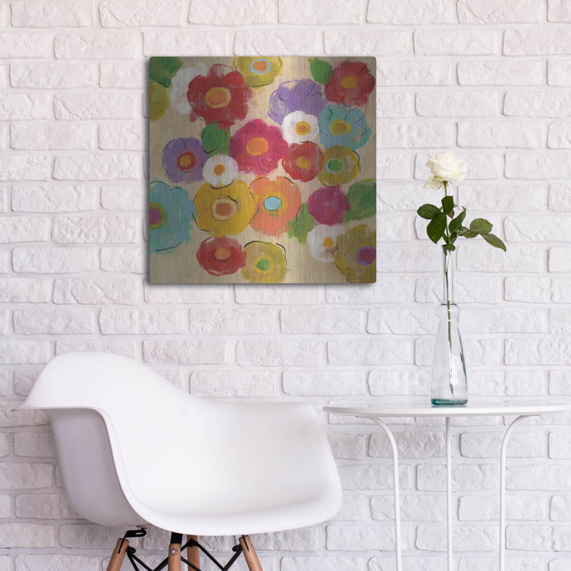 "Bouquet bohémien II" par Silvia Vassileva, H 24 po x l 24 po