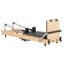 Appareil Pilates pliable Hisooth SpaceSaver, cadre en bois d'érable, machine de Pilates pour l'entraînement à domicile avec rails de glissement fluides, équipement d'exercice compact pour un entraînement complet du corps