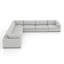Ensemble de conversation modulaire 7 pièces avec rembourrage doux 7 pièces-306178044