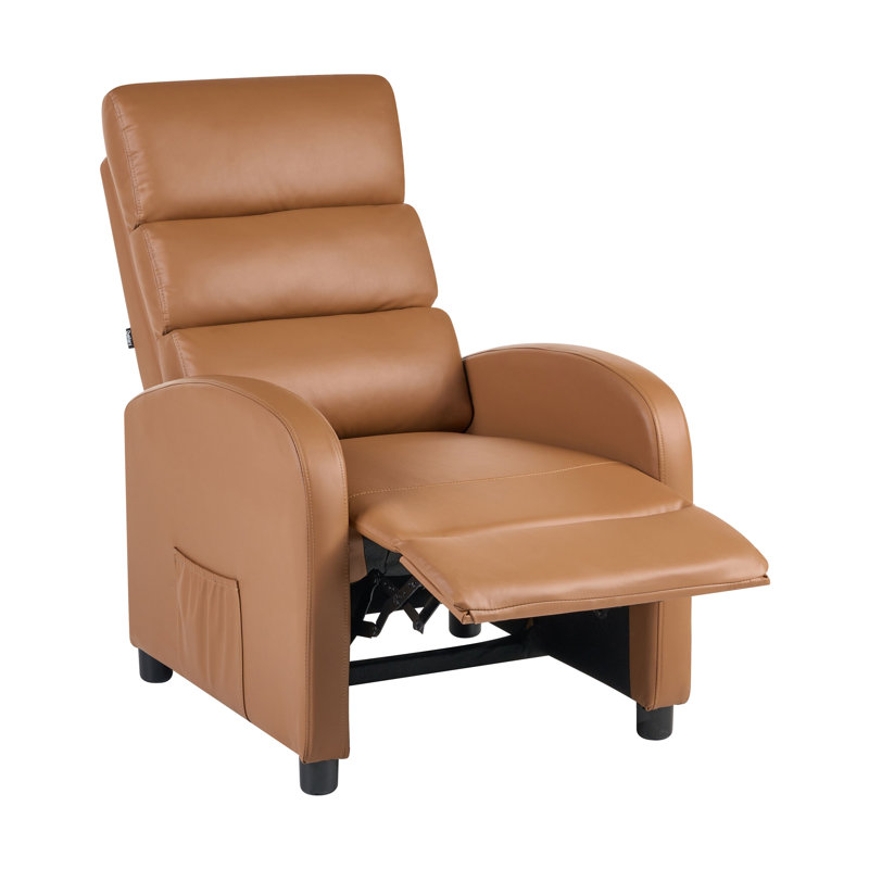 OTUS 67cm Wide Swivel, Brown Faux Leather