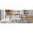 Space-saving Brown Dining Table Sets With Storage, Rustic Style