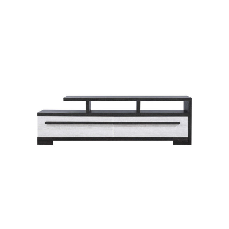 Meuble télé 1 pièce, Beige, ébène