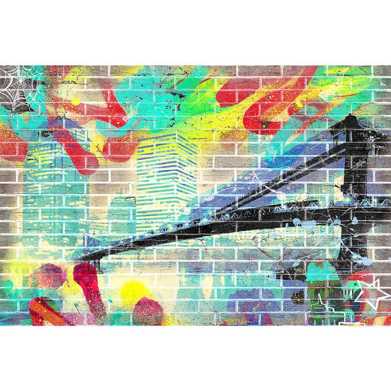 Modern City Graffiti, 8.33' W x 12' L