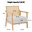 Chaise d'appoint rembourrée 28 po pour salon-127586428