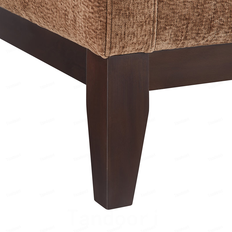 Chaise avec accoudoirs Chalco, Brun