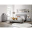 Commode rembourrée 4 tiroirs grise