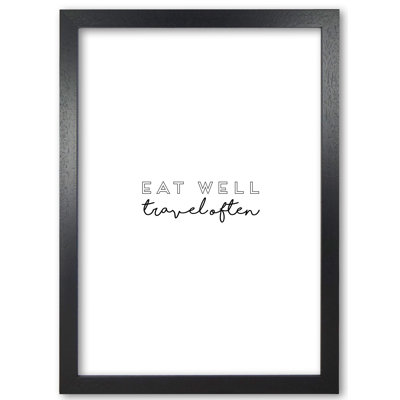 Eat Well Travel Often - Print