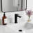 5.7" Height Modern Single Handle Bathroom Sink Faucet, Lead Free Solid Brass with Removable Aerator-128842505