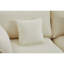 Salon chambre à coucher 2, en L moderne, chenille blanche avec style en L, chenille, pour