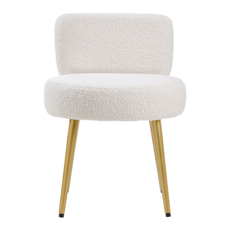 Ackerly Metal Accent Stool, White