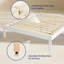 Structure de lit plateforme en bois massif de 12 pouces, structure de lit en bois sans sommier-548892375-548892395