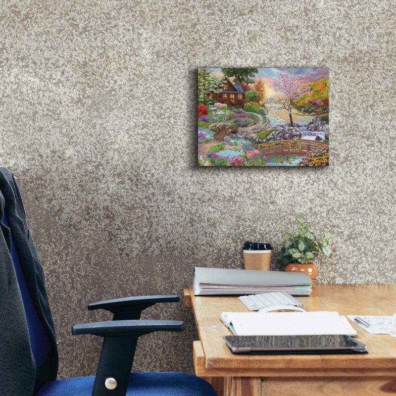 "Spring Stream" par Bigelow Illustration, H 12 po x l 16 po x P 0,75 po
