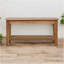 Table basse Rope, tablette ouverte, brun clair