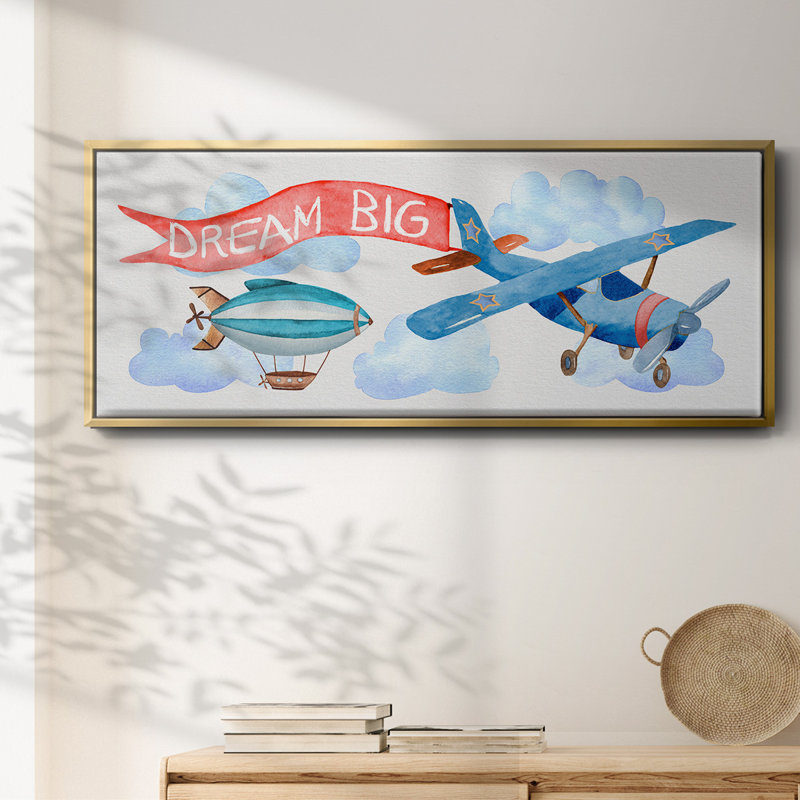 Rêve grand avion - toile encadrée
