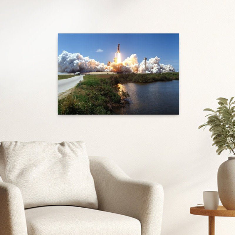 Lancement, Kennedy Space Center, Floride, États-Unis, art mural contemporain, H 16 po x l 24 po