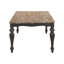 Table de salle à manger rectangulaire 79 pouces brun brossé