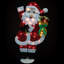 Décoration de Noël 32 po rouge et blanc