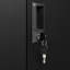 Armoire de rangement pliable avec séparateurs réglables, portes verrouillables, rangement en métal noir à porte à ressort, tablette, serrures exquises, facile à assembler-1890765955