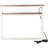 2-Tier Skinny Sofa Table With Outlet, White
