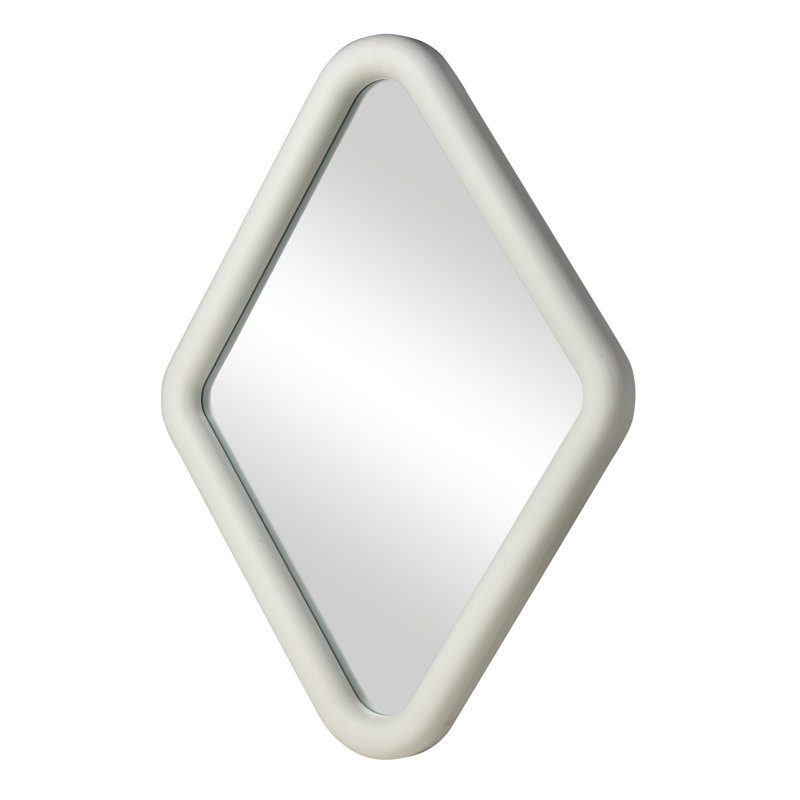 Miroir mural Diamond - Blanc délavé