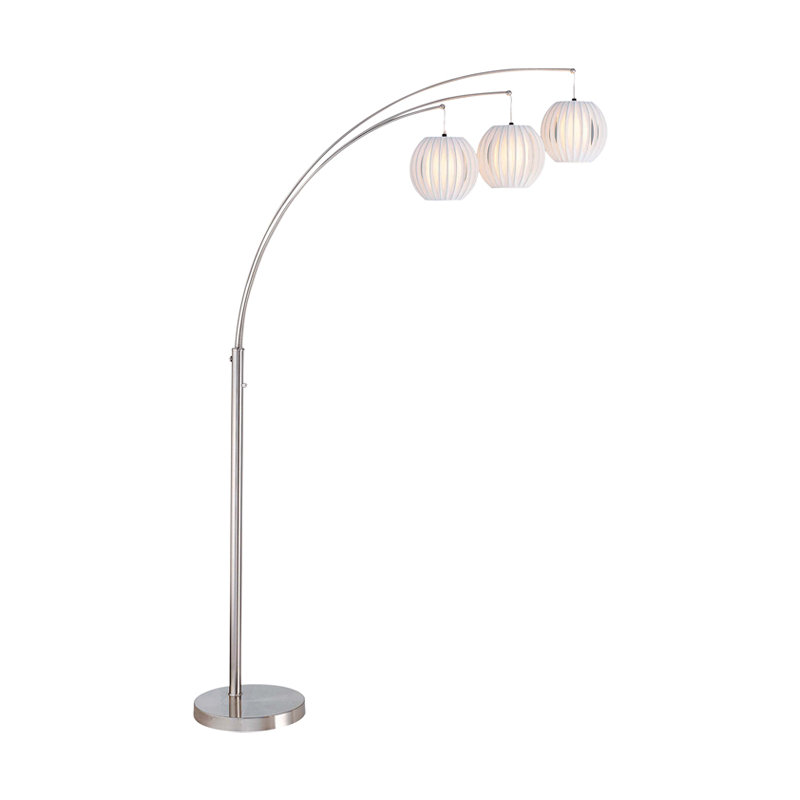 Gerrald 91'' Tree Floor Lamp, Polished Steel