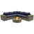 Bleu marine Sunbrella est en rupture de stock