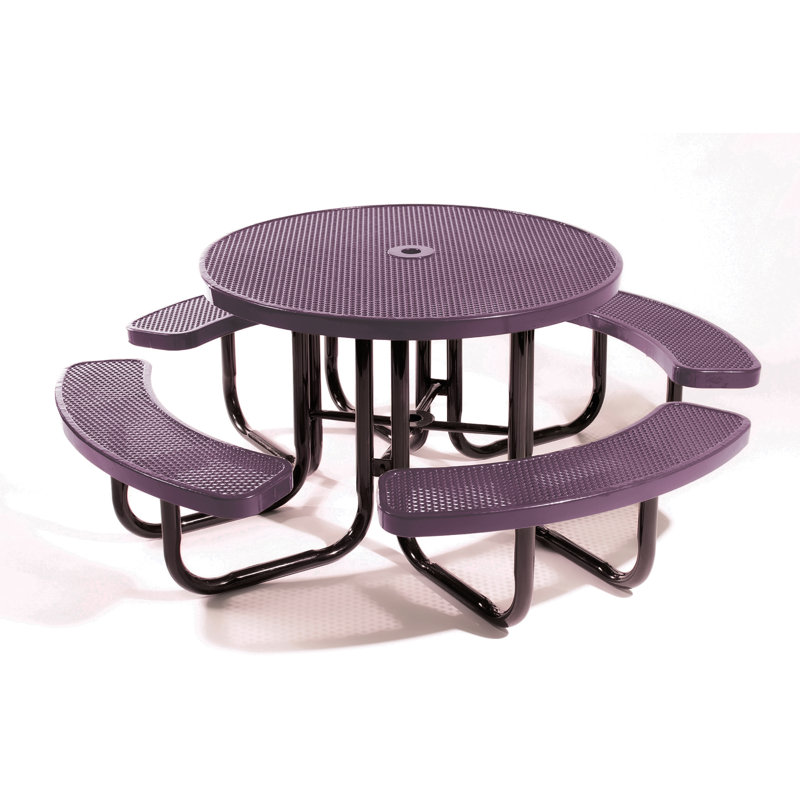 Table de pique-nique en plastique Myran, Mauve