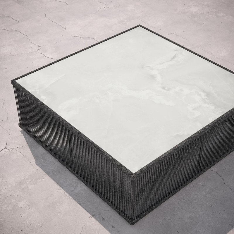 Malta Square Coffee Table Dekton Top, Pebble, Helena